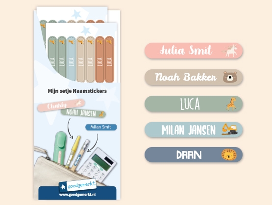 Mini Thema Naamstickers