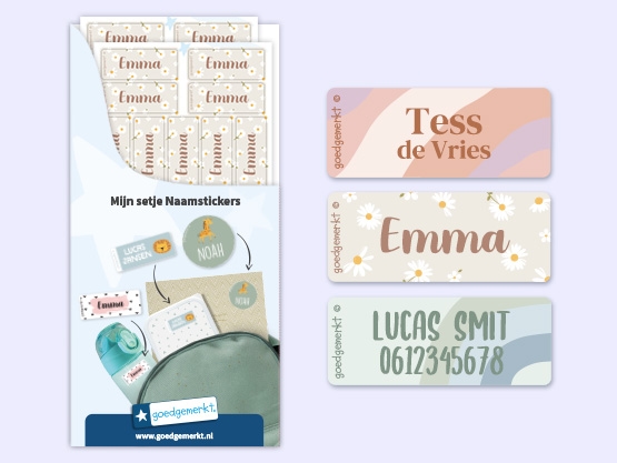 Kleine Design Naamstickers