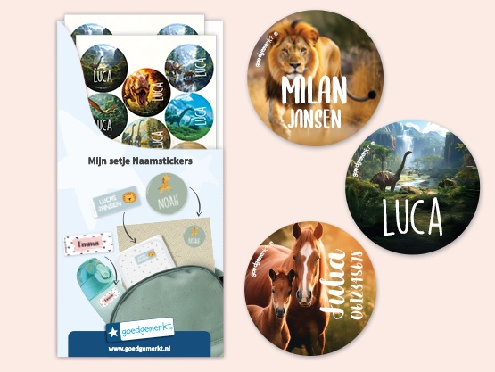 Ronde Real World Naamstickers