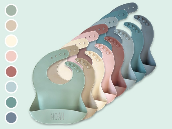 Siliconen Slabbetje met naam