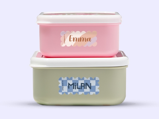 Wave Design Naamstickers 