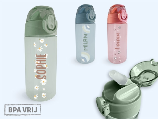 Drinkfles met naam Design