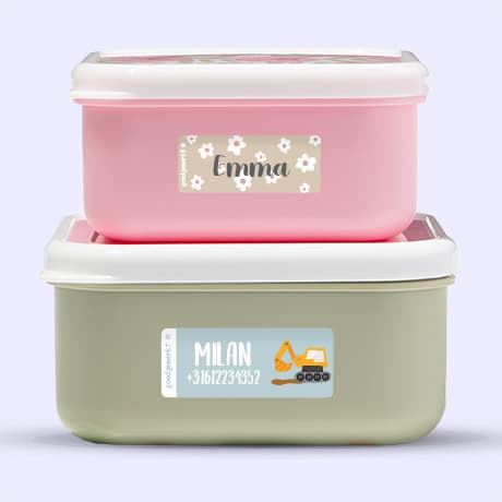 Naamsticker instructies