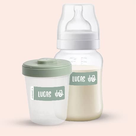 Kleine Naamstickers Voordeelset - Eenkleurig