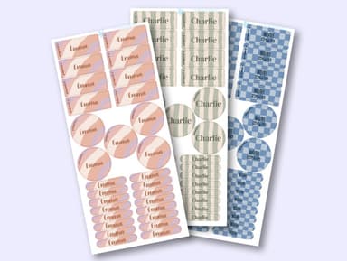 Naamsticker Voordeelset - Design