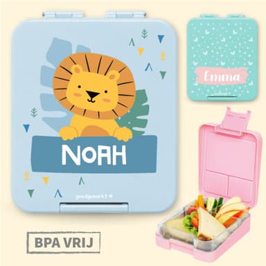 Broodtrommel met naam Thema