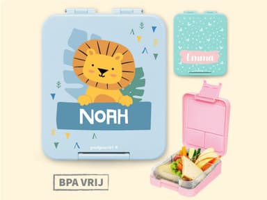 Broodtrommel met naam Thema