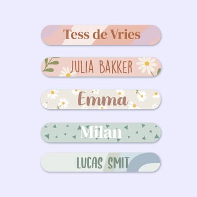 Mini Design Naamstickers