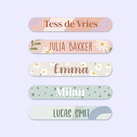 Mini Design Naamstickers