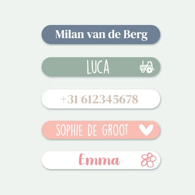 Mini Naamstickers