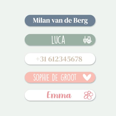 Mini Naamstickers