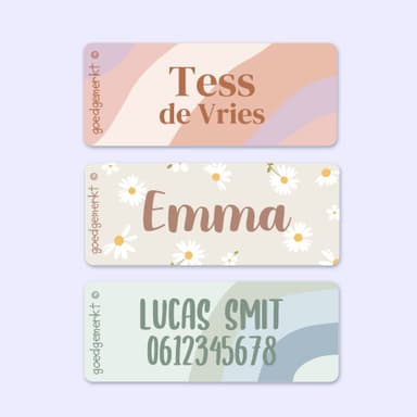 Kleine Design Naamstickers