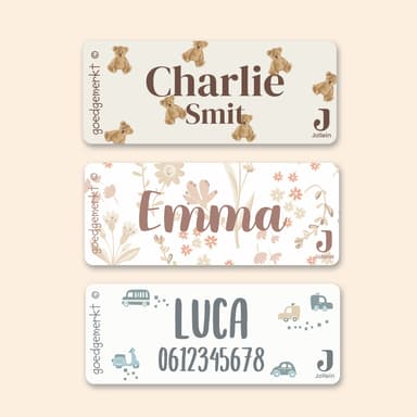 Kleine Naamstickers - Jollein