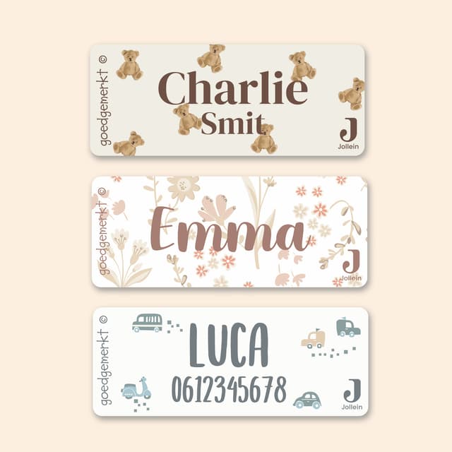 Kleine Naamstickers - Jollein
