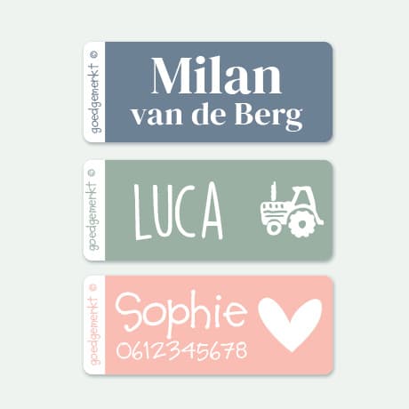 Kleine Naamstickers