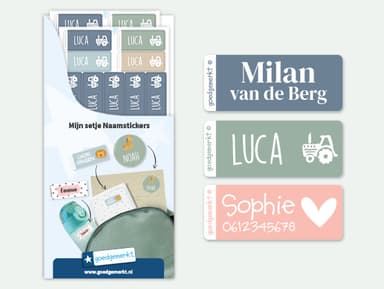 Kleine Naamstickers