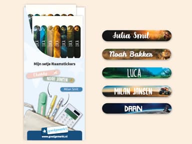 Mini Real World Naamstickers