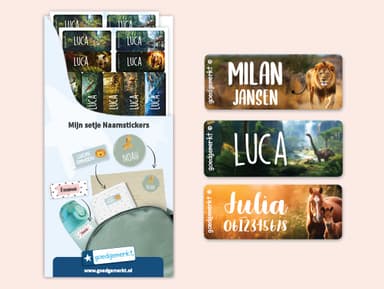 Kleine Real World Naamstickers