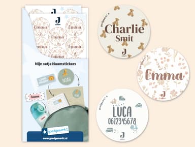 Ronde Naamstickers - Jollein