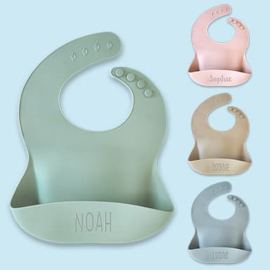 Siliconen Slabbetje met naam