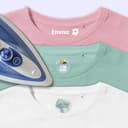 Assortiment strijklabels voor kleding