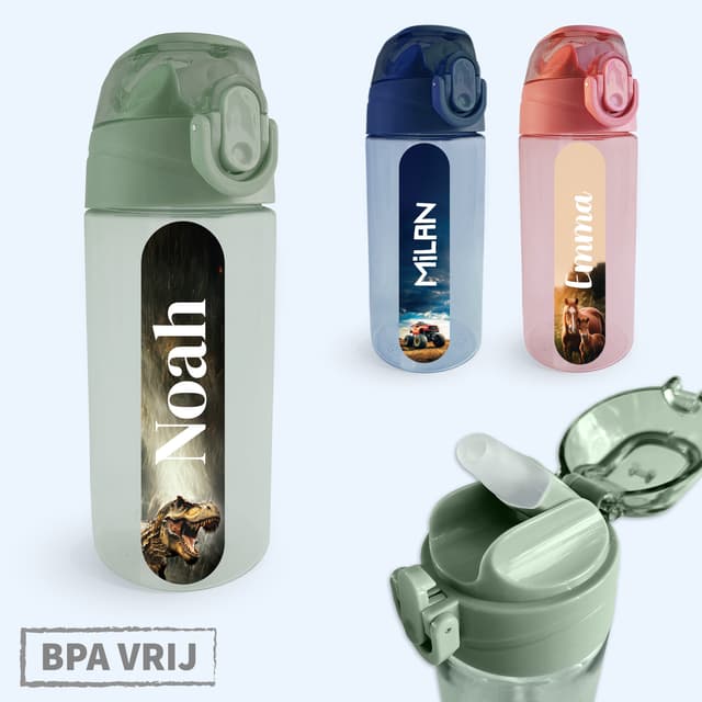 Drinkfles met naam – Real World