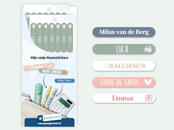 Mini Naamstickers