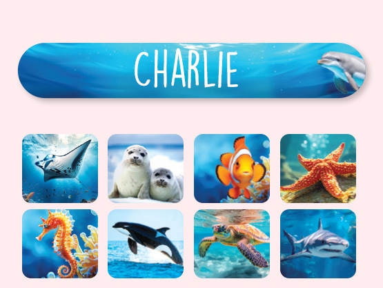 Mini Real World Naamstickers