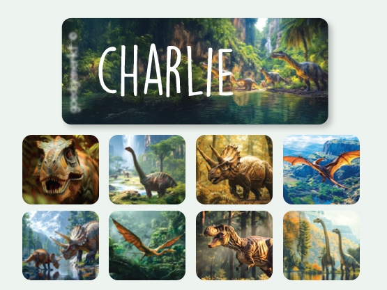 Kleine Real World Naamstickers