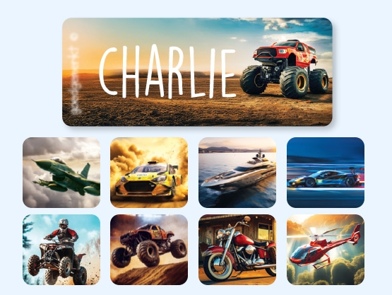 Kleine Real World Naamstickers