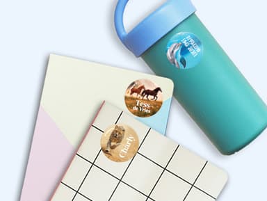 Ronde Real World Naamstickers