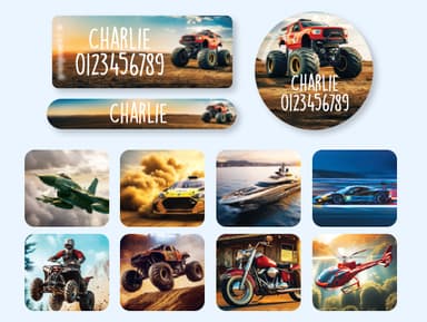 Naamsticker Voordeelset - Real World