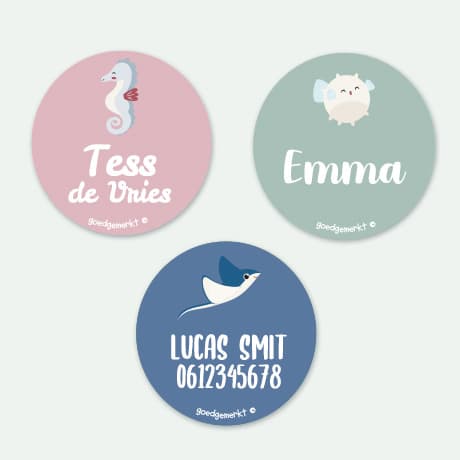 Dreambaby - Ronde Naamstickers