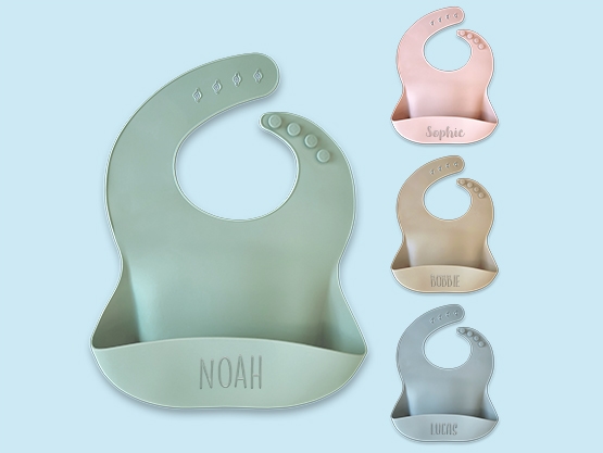 Siliconen Slabbetje met naam