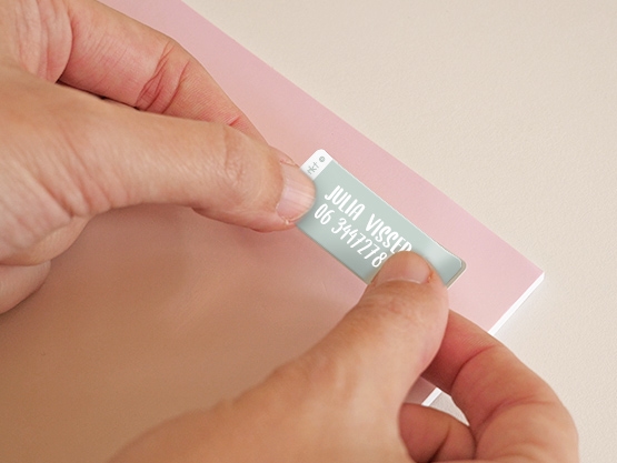 Kleine Naamstickers Voordeelset - Eenkleurig