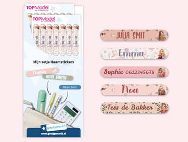 TOPModel Mini Naamstickers