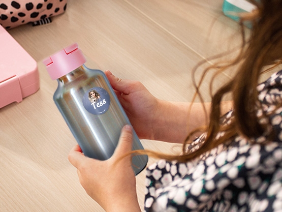 TOPModel Ronde Naamstickers