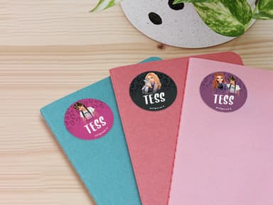 TOPModel Ronde Naamstickers