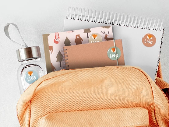 Ronde Thema Naamstickers